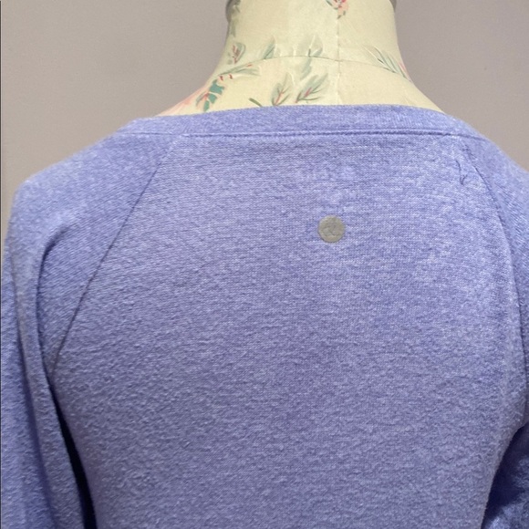 Zella Purple 3/4 Sleeve Tie Front Blouse - Picture 8 of 10